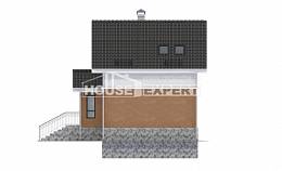100-005-Л Проект трехэтажного дома с мансардой, доступный домик из твинблока Гусев, House Expert