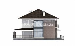 275-002-П Проект двухэтажного дома, гараж, классический коттедж из кирпича, Советск