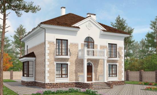 220-008-П Проект двухэтажного дома, просторный дом из кирпича Советск | Проекты домов от House Expert