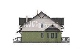 120-003-П Проект двухэтажного дома с мансардой, экономичный дом из арболита Калининград, House Expert