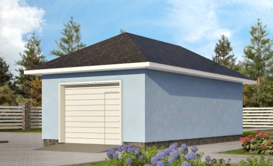 040-001-Л Проект гаража из керамзитобетонных блоков Гусев | Проекты домов от House Expert