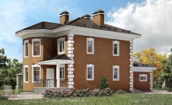 150-006-П Проект двухэтажного дома, гараж, бюджетный коттедж из бризолита, Калининград