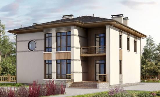 345-001-П Проект двухэтажного дома, классический домик из теплоблока Калининград | Проекты домов от House Expert